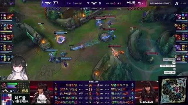 [클립][하데스] LCK 첫 중계 T1 vs 한화 결망전 우승정글러의 시선 #LCKWatchParty