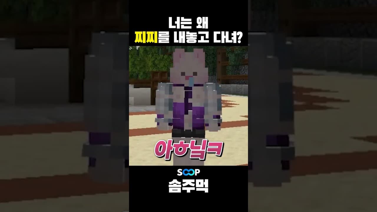 세계최초 마인크래프트 노출증 버튜버