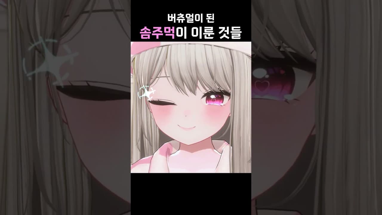 버츄얼이 된 솜주먹이 이룬 것들